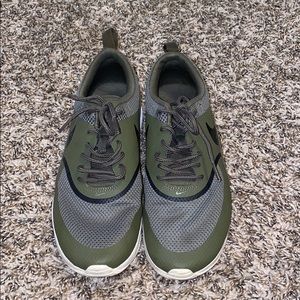 Nike shoes. Military green.